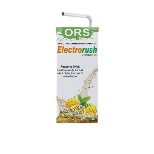 Netmeds | Electrorush ORS Liquid - Jeera Nimbu Pani 200 ml