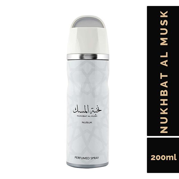NUSUK Nukhbat Al Musk Deodorant For Men & Women, Perfumed Body Spray 200 ml