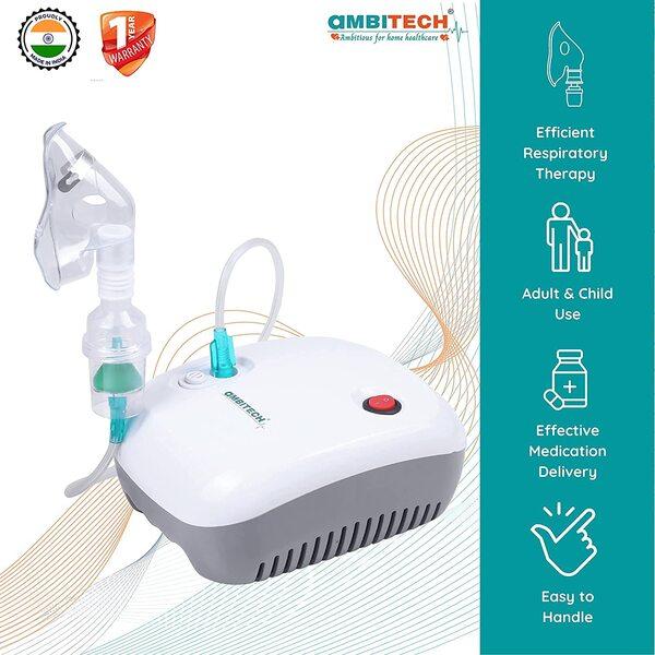 Ambitech Nebulizer Compressor System - White - Nebulizers / Vaporizer