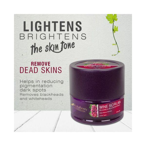 Astaberry Professional Wine Scrub 500 ml - Face Scrubs