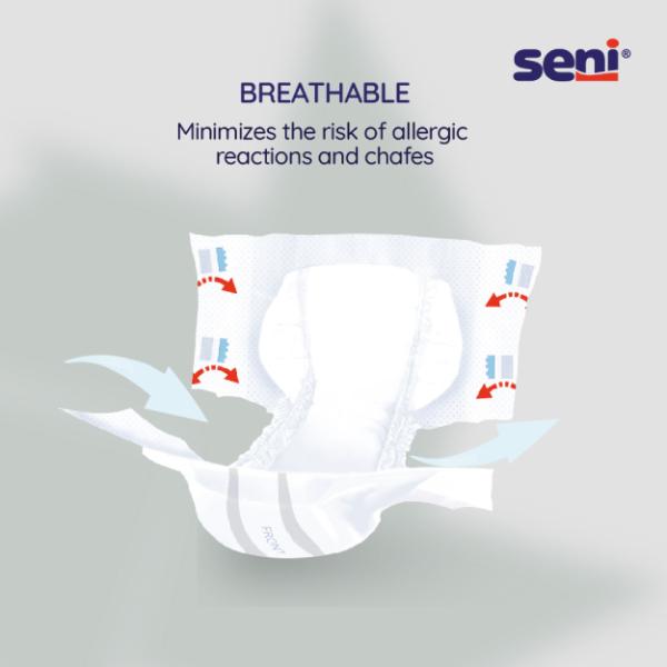 Seni Air Classic Breathable Adult Diapers(L) 10's - Adult Diapers & Pads