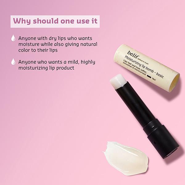 Belif Moisturizing Lip Bomb - Basic 3 gm - Lip Balms