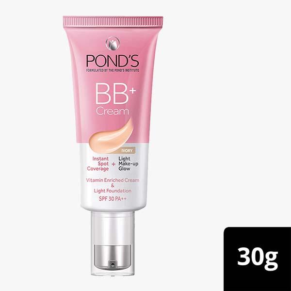 Netmeds | POND'S BB+ Cream, Instant Spot Coverage + Light Make-up Glow, Ivory 30 gm