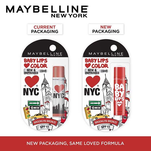 Maybelline New York Baby Lips SPF 11 Loves New York Lip Balm, Brooklyn Bronze 4gm - Lip Balms
