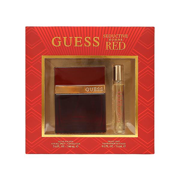Guess Seductive Homme Red Set (Eau De Toilette 100Ml + Travel Spray 15Ml) 1's - Makeup Kits & Sets