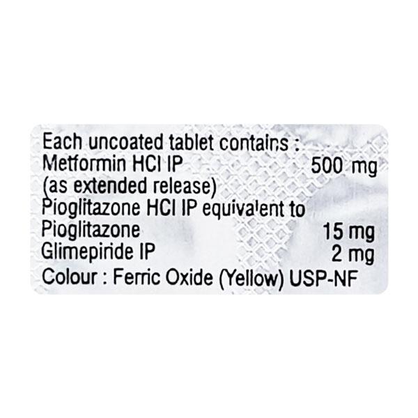 Riomet Trio 2mg Tablet 10'S - Diabetes-Ant