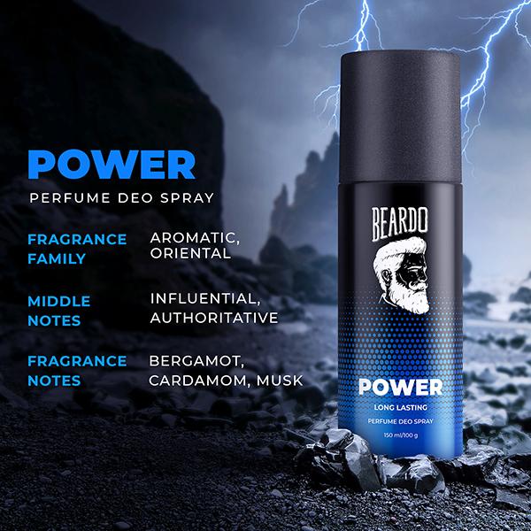 Beardo Power, Lust and Glory Body Spray Long Lasting Deo Deodorant Deodorant Spray - For Men 150 ml 3's - Men Deodorants/Roll-Ons