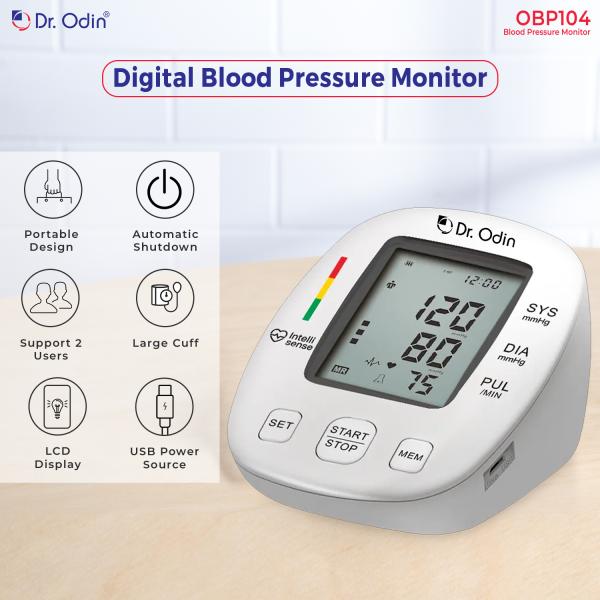 Dr. Odin Pulse Mini Digital Blood Pressure Monitor (OBP104) 1's - Blood Pressure Monitors
