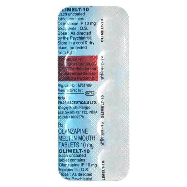 Olimelt 10mg Tablet 10'S - Schizophrenia-Aps
