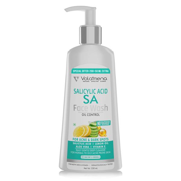 Volamena Oil Control Salicylic Acid Face wash 250 ml - Face Wash & Cleansers