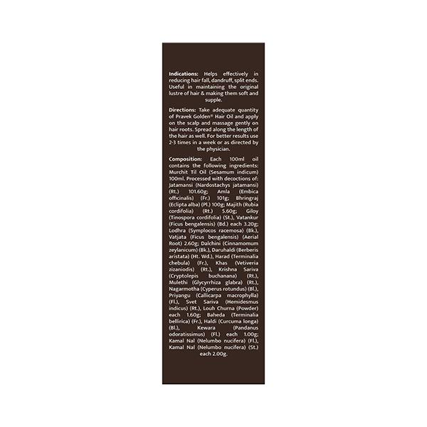 Pravek Golden Hair Oil 100 ml - Speciality Medicines
