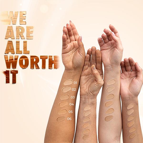 Just Herbs Serum Foundation Dewy Finish SPF 30 + Rosehip+ Rice Starch 04-Natural 20gm - Foundation