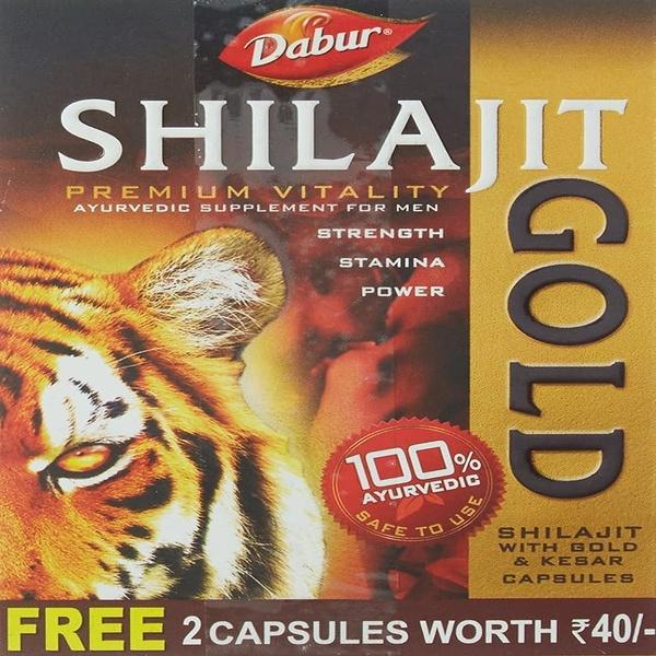Netmeds | Dabur Shilajit Gold Capsule 10's (Free 2 Capsules worth Rs.49)