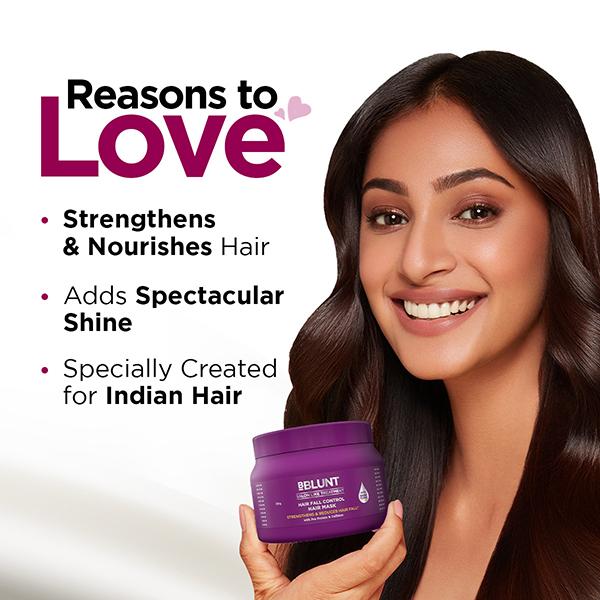Bblunt Hair Fall Control Hair Mask 250 gm - Hair Masks & Packs