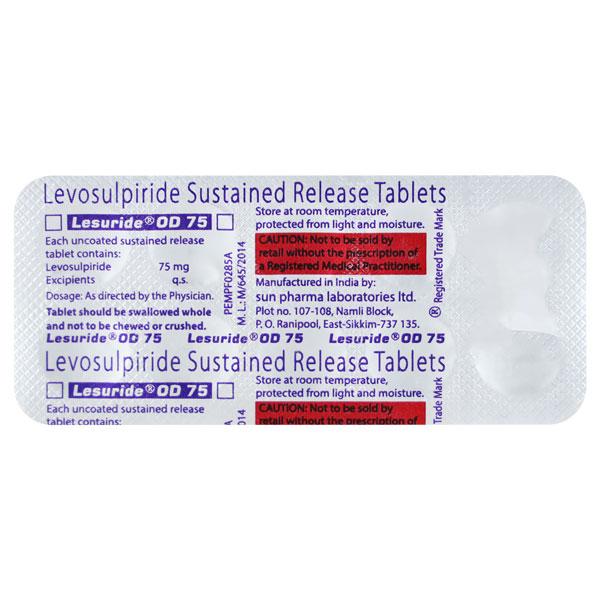 Netmeds | Lesuride OD 75mg Tablet 10'S