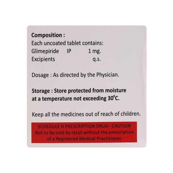 MEPRIDE 1 Tablet 15's - Diabetes-Ant