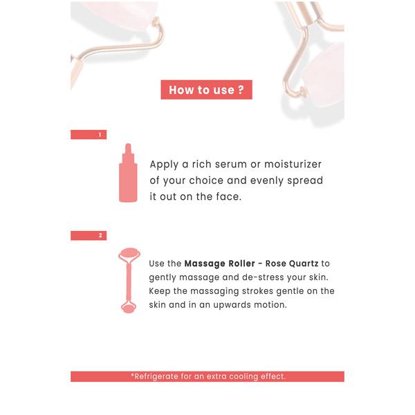Allure Face Massage Roller - Rose Quartz Roller 1's - Massagers