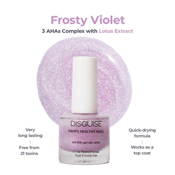 DISGUISE HAPPY HEALTHY NAIL POLISH, Frosty Violet 131 9 ml - Nail Polish