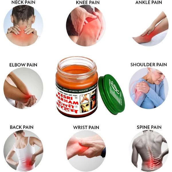 Kesri Marham Pain Relief Ointment (Pack of 4 x 100 gm) 1's - Pain Relief (Ayush)