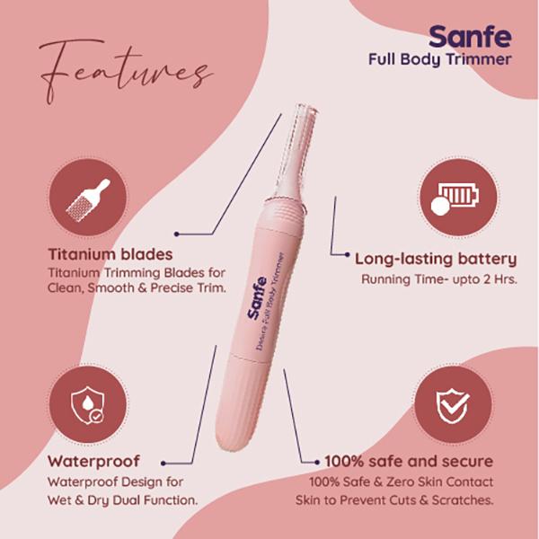 Sanfe Desire Full Body Electric Trimmer - Hair Removal Accessories