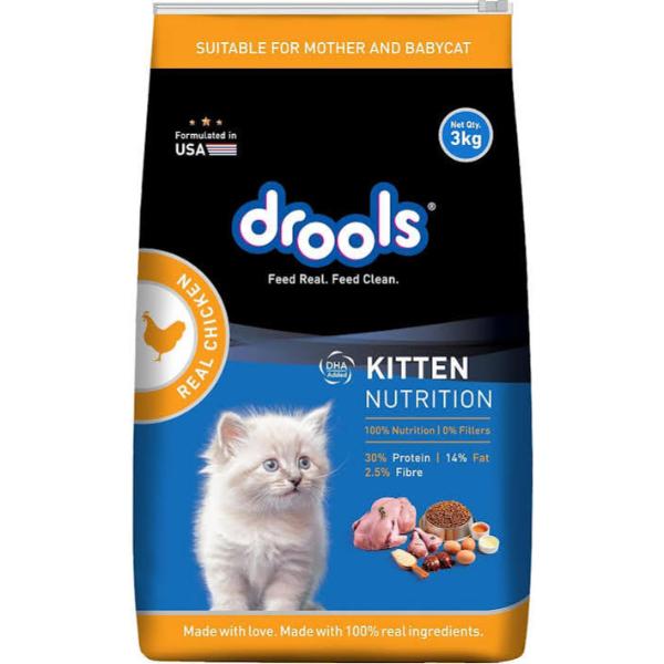 Netmeds | Drools Kitten Nutrition Pet Food For Cats - Ocean Fish 3 kg