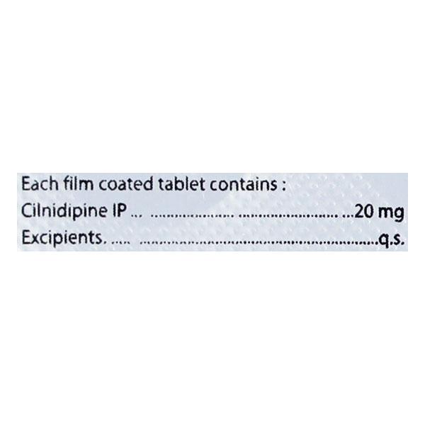 CILNIMET 20mg Tablet 10's - Hypertension-Cal