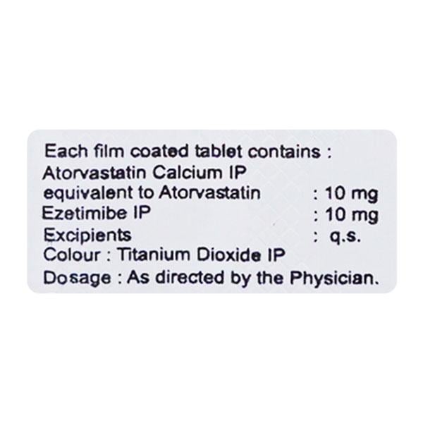 Orvas EZ 10mg Tablet 10'S - High Cholesterol-Dys