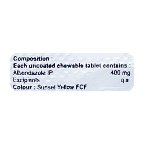 WORM LOCK 400 Tablet 1's - Parasitic Worms-Ant