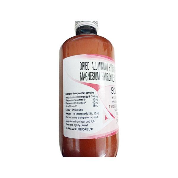 SOLACID Sugar Free Aniseed Flavoured Suspension 340ml - Ulcer/Reflux/Flatulence-Aaa