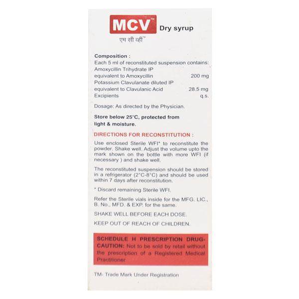 MCV TANGY ORANGE FLAVOUR 228.5mg Dry Syrup 50ml - Bacterial Infections-Pen