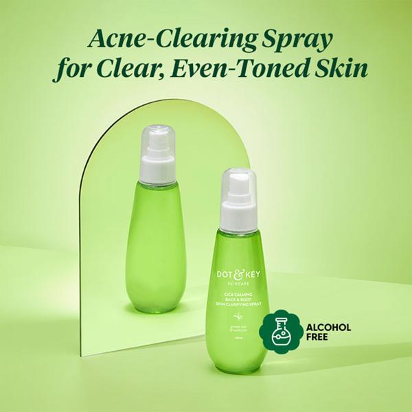Dot & Key Cica Calming Back & Body Skin Clarifying Spray 150 ml - Face Wash & Cleansers