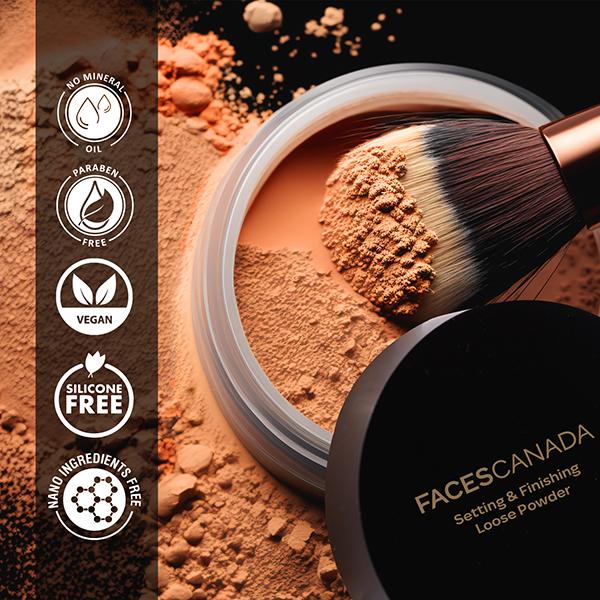 Faces Canada Setting and Finishing Loose Powder - Sheer Coverage & Naturally Radiant Finish 10 gm - Loose Powder