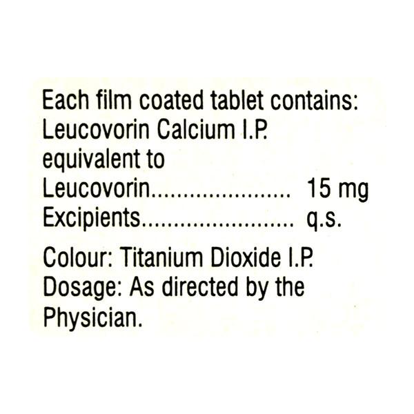 Biovorin 15mg Tablet 10'S - Cancer Oncology-Sup