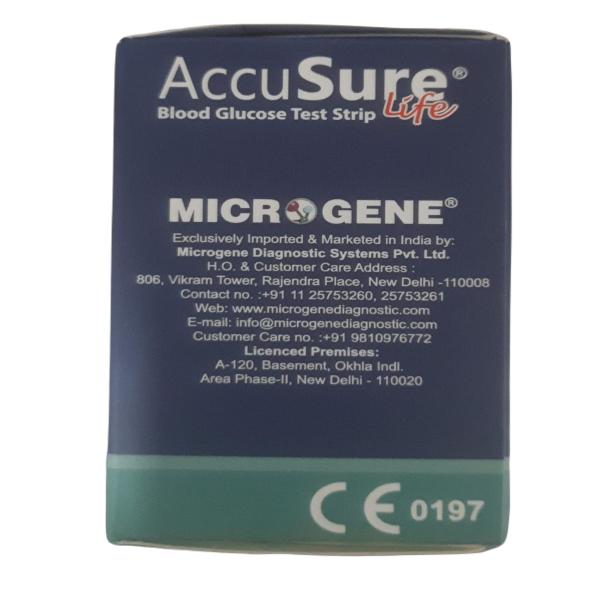 AccuSure Life Glucose Test Strip 25's - Blood Glucose Monitors/Strips