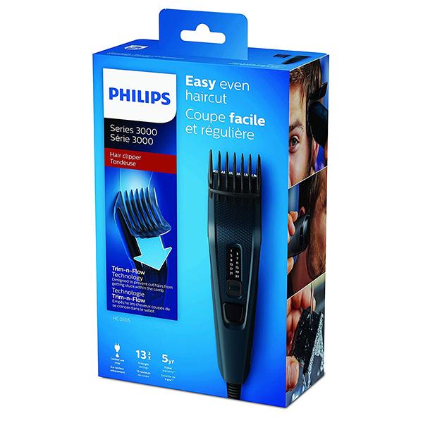 Philips Hair Clipper Series 3000 Corded Hair Clipper (HC3505/15) 1's - Razors & Cartridges