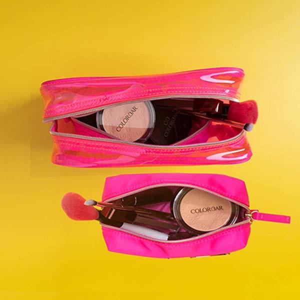 Colorbar Lips and Lashes Box Pouch - Neon Pink 240gm 1's - Makeup Pouches