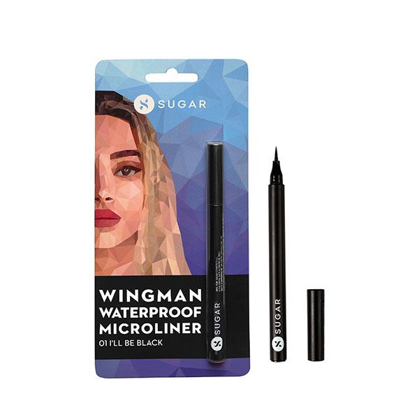 SUGAR Cosmetics Wingman Waterproof Microliner - 01 I'll Be Black 1.6 ml - Eyeliners