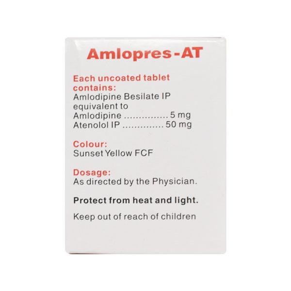 Amlopres AT 50mg Tablet 30'S - Hypertension-Cal