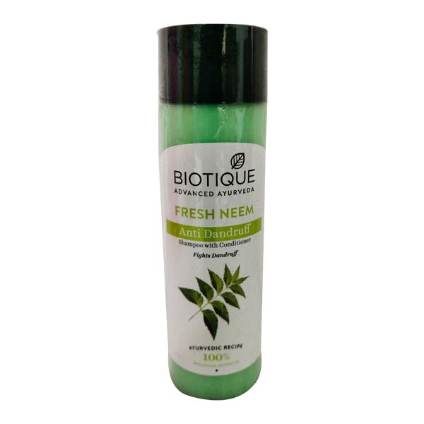 Netmeds | Biotique Fresh Neem Anti Dandruff Shampoo with Conditioner 190 ml