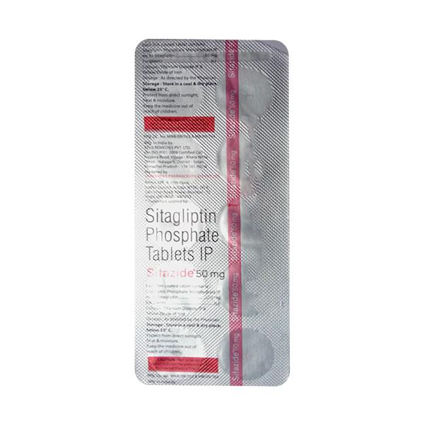 SITAZIDE 50mg Tablet 10's - Diabetes-Ant