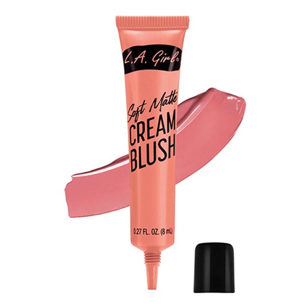 Netmeds | L.A.Girl Soft Matte Cream Blush with Vitamin E + Jojoba Oil Blendable Cheek + Lips Color Long Lasting Pigment - Rosebud 8ml