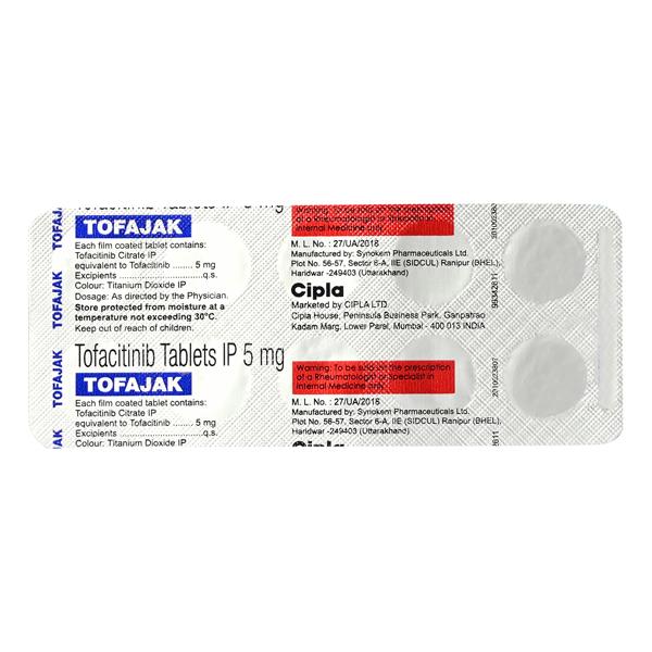 TOFAJAK 5mg Tablet 10's - Arthritis-Dis