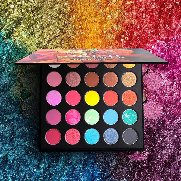 Faces Canada Professional 25 In 1 Eyeshadow Palette - Flamboyant, Shimmer & Matte Finish 25 gm - Eye Shadow Palettes