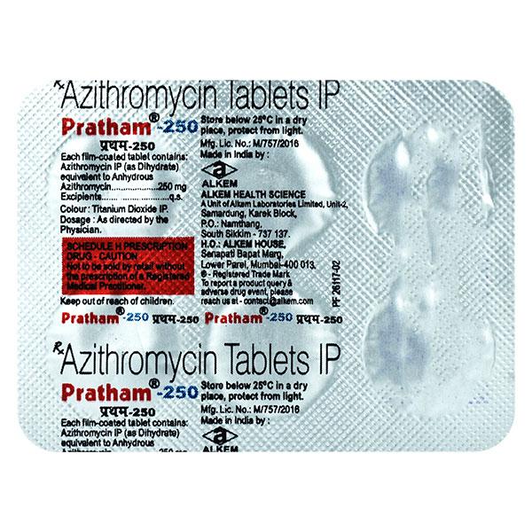 Pratham 250mg Tablet 6'S - Bacterial Infections-Mac
