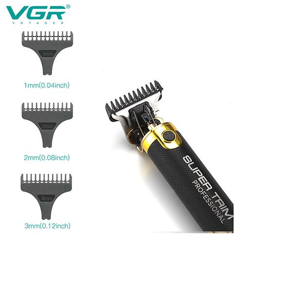 VGR V-082 SUPER TRIM Professional Hair Trimmer Trimmer (Black) 1's - Trimmers