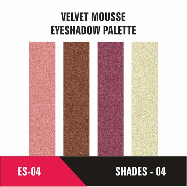 Half N Half Velvet Mousse Eyeshadow Palette, Multicolor - 04 3.2 gm - Eye Shadow Palettes