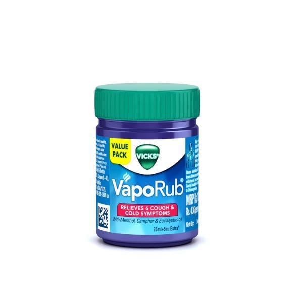 Netmeds | Vicks VapoRub Cough Relief 25 ml + 5 ml Extra