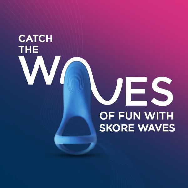 Skore Waves Multi-Mode Chargeable Vibrating Ring 1's - Massagers And Vibrators