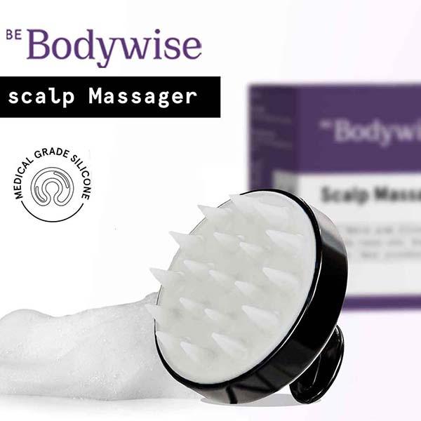 Be Bodywise Scalp Massager - Shampoo Brush with Soft Silicone Bristles 1's - Hair Brushes