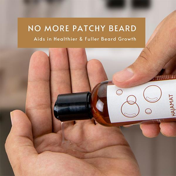 Hajamat Beard & Face Wash With Argan & Tea Tree, Intense Oud Fragrance 100 ml - Beard Wash